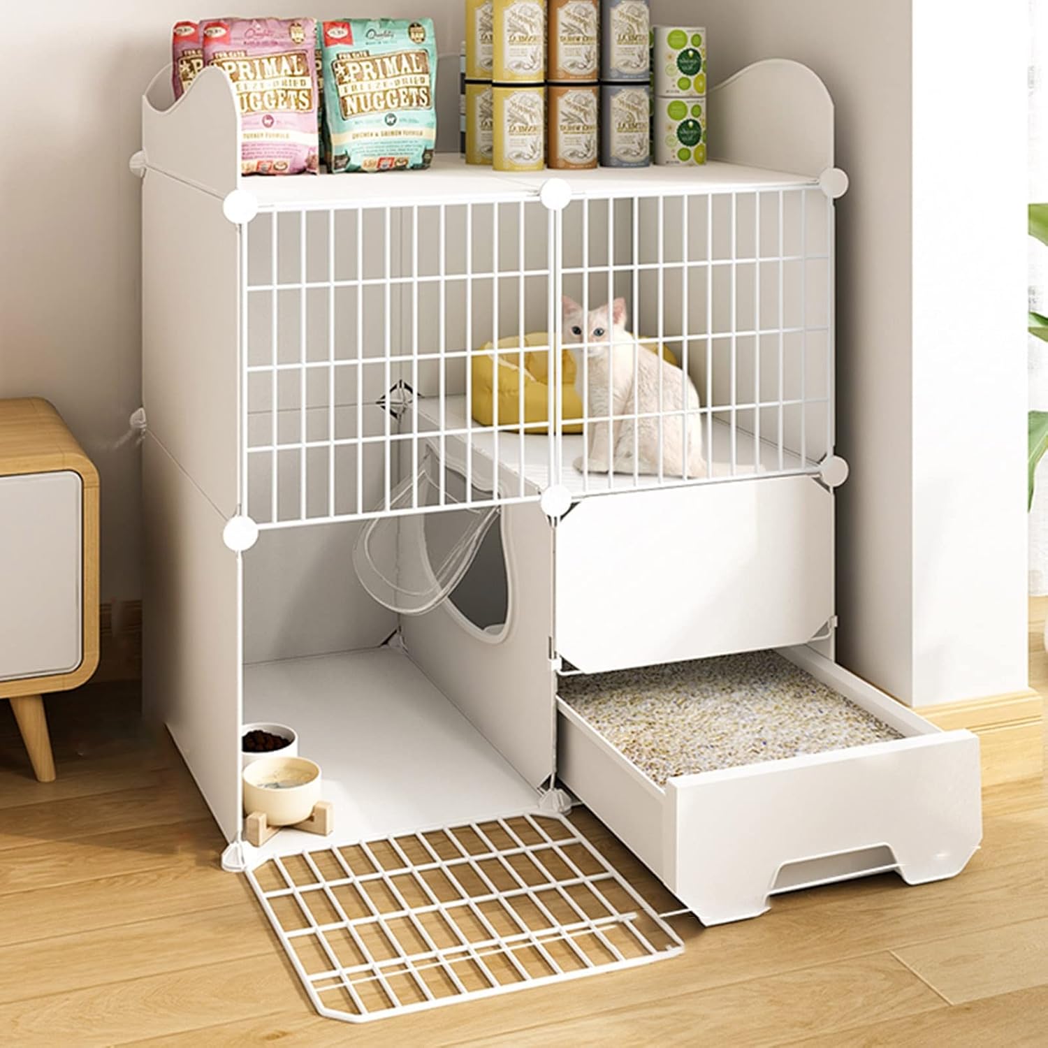 猫用ケージ ボックス クレート ケネル、 DIY ペットケージ プレイペン